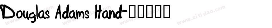 Douglas Adams Hand字体转换